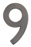 Architectural Mailboxes 3585DC-9 Brass 5-Inch Floating House Number 9, Dark Aged Copper Architectura