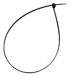 ナイロン結束バンド PA66 (5mm x 400mm 100本, 黒)
