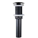 Senlesen Oil Rubbed Bronze Finish Pop up Vessel Basin Sink Strainers Without Overflow [並行輸入品]