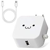 エレコム AC充電器 12W (C to Cケーブル同梱) 1.5m & USB Type-A×1ポート スマホ・タブレット用 2.4A出力 ホワイトフェイス MPA-ACC23WF