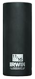 IRWIN Tools 1877478 Impact Performance Series 6-Point Deep Well Socket Bit 11/16-Inch 3/8-Inch Squar