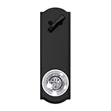 Schlage fct59-hob-camカスタムHobson Single円柱フルプレート内部パックWit、マットブラック