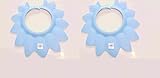 2 Pcs Safe Shampoo Shower Bathing Protect Soft Cap Hat for Baby Children Kids,by Kings Deal (Blue Le