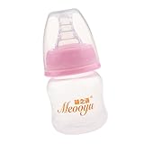 Dovewill ベビー　授乳　食事　安全　ボトル　哺乳びん　哺乳瓶　おしゃぶり　60ml 　全2色 - ピンク