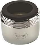 Neoperl 10 4200 3 pcacare Regularデュアルねじエアレーター、2.2 GPM、15 / 16 " - 27 x 55 / 64インチ- 27、クロム（6パック）- 248