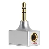 okcsc AD4T 変換プラグ イヤホン・ヘッドホン用 3.5mm（オス） to 4.4mm（メス） 「音質モード機能」搭載 MP3プレーヤー、スマホ、DAC/ヘッドホンアンプに適合する