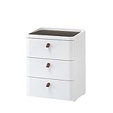 整理タンス ラック 棚 整理棚 カラー：ホワイト サイズ：3段