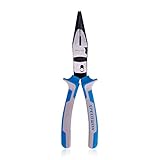 SPEEDWOX ラジオペンチ ハイパワー 強力 プライヤー ワイヤーカッター カッティング 偏芯テコ 切断可能 切れ味60% UP ロング 先長 溝付 最高級 CR-NI鋼 鍛造 超硬刃 プロ メン
