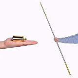 【手品 マジック】アピアリングケーン 金属製 鉄砲棒 伸縮棒 マジック ステッキ 舞台マジック道具 手品 道具 (140cm 金＆銀)