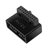 直角 USB 3.0 20 ピン拡張アダプタ デスクトップ マザーボード 90 度角度 USB 3.0 19 ピン マザーボード ヘッダー 90 度マザーボード アダプタ