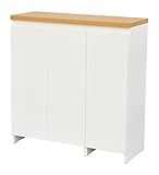 エイ・アイ・エス(AIS) シューズボックス エントランスラック 幅90cm ホワイト ET-1