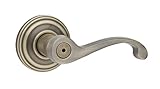 Kwikset Commonwealth Bed/Bath Lever in Antique Brass by Kwikset