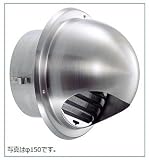 宇佐美工業 UK-GBN100B-HL/ヘアーライン 丸型フード付ガラリ(ビス脱着式)
