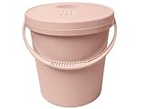 Junior Joy Nappy Pail with Lid (Pink) by Junior Joy