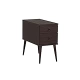 arne サイドテーブル 収納付き チェスト ミニ ナイトテーブル aster 300サイドテーブル ダークブラウン