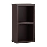 arne ラック 書棚 本棚 可動棚 2段 ZERO SHELF 1×2 日本製 完成品 ダークブラウン