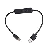 FEITIANWUGONG cタイプ ケーブル 、usb c ケーブル 、スイッチ付きデータケーブル Type-C USB2.0 アダプターコード USB to Type C 高速充電とデータ転送をサポート(ブラック、30cm)