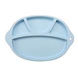 Carfeny ベビー お食事マット シリコン ランチョンマット 子供用 離乳食 ベビー食器 滑り止め (ブルー)