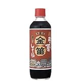創健社 金笛 醤油 600ml×5個　　JAN：4977229100025