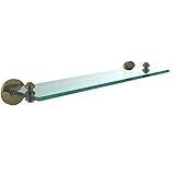 Allied Brass SB-1/22-ABR 22 by 5-Inch Single Glass Shelf by Allied Brass