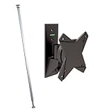 壁掛けテレビ 金具 STARPLATINUM 13-32インチ対応 つっぱりポールで壁掛けテレビ TVセッタージュネス NA110 スモールプレート ブラック 【つっぱりポール】