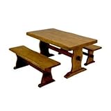 浮造りダイニングテーブル(テーブル単品) 【幅135cm】 木製(松/パイン) 木目調 アジャスター付き