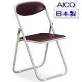 12脚セット 折りたたみ椅子 φ22.2mm 紛体塗装 指を挟みにくいスライド式 FC-22T 日本製 ブルー