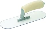 MARSHALLTOWN The Premier Line PSP12 12-Inch by 3-1/2-Inch Plastic Pool Trowel with Curved Wood Handl