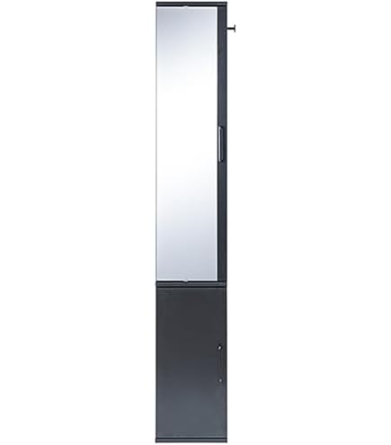 Amazon｜OSJ ミラー付 シューズラック 4段 薄型 スリム 奥行17 木製