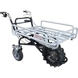 運搬車 電動エコキャリア21 フラット仕様 24Vバッテリー使用 ラグタイヤ 不整地用 バック機能付 和コーポレーション