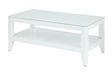ローテーブル リビングテーブル ガラステーブル 幅100cm/ホワイト