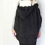 ◎日本製◎抱っこ紐用あったかフリース防寒カバー　簡単装着でお出かけに便利♪ (ブラック)