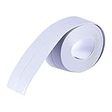 OUNONA コーキングストリップ　テープ　シーラント　浴槽　壁　自己接着　防水　モイスチャー防止　ウォールコーナー　エッジ　キッチン　トイレ（グレー）