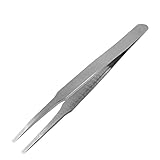 a11120600ux0216プロフェッショナルツールフラットチップソーメタルシルバートーンのピンセット
