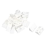 uxcell　キャビネット用　コーナーコネクタ　ホワイト　コーナーブラケット　家具フィッティング用　コーナーコネクタ