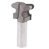 DealMux 1/2×1 1/8インチ大工ラウンドシャンクダブルフィンガールータービットカッター