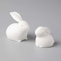 リス　ウサギ　キツネ　陶器　置物　インテリア　工芸品　美術品　A3290 リス ウサギ キツネ 陶器 置物 インテリア 工芸品 美術品 A3290