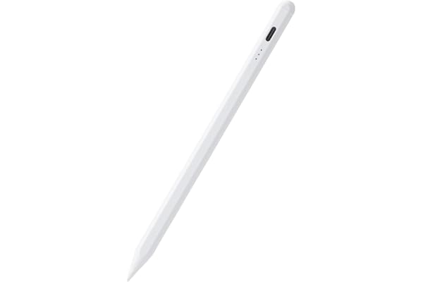 エレコム タッチペン 【11インチ(A16)、 iPad7/8/9/10、iPad Pro 11/12.9/13インチ、Air3/4/5/11・13インチ、mini5/6に対応】 iPad専用 ペンシル 急速充電 パームリジェクション 傾き検知 20分でフル充電 P-TPACSTAP07WWH