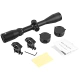 ToopMount 3-9x40 エアガンスコープ 風向 仰角調整可能光学スコープ 1/4 MOAサイト 20 mmマウントリング フリップアップレンズカバー付属 防水 防塵 耐衝撃 紫FMCレンズ サバゲー ハンティング エアソフトガン シューティング アウトスポーツ用 Riflescope Second Focal Plane