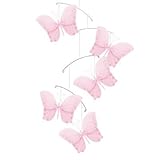 Butterfly Twinkle Nylon Hanging Mobile Color: Pink by Bugs-n-Blooms