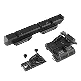 SOTAC GEAR WILCOXタイプ サイドフリップマウント(左展開)＆ ライザーセット 5/8inch 20mmレール対応 Black