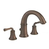 American Standard 7420.900.224 Portsmouth Deck-Mount Tub Filler with Lever Handles, Oil Rubbed Bronz