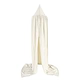 YideaHome 蚊帳 天蓋カーテン　ベビーベッド　天蓋　 子供部屋カーテン　かわいい　クラシック調　防虫　安眠　取り付け簡単 部屋飾り