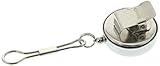 SE - Pull Key Reel - Clip-on, Chrome, Metal Cord, .75in. Dia. - 202JCC [並行輸入品]