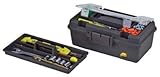 Plano 114-002 13-Inch Compact Tool Box, Graphite Gray with Black Handle and Latches by Plano Molding