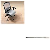 kitbicgsm11bkdefcm2g112pet – Valueキット – deflect-o EnvironMatペット椅子マット( defcm2g112pet )とBic Round Stic