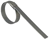 BAND-IT CP3119 3/8' Wide x 0.025' Thick 1-3/8' Diameter, Galvanized Carbon Steel Center Punch Clamp 