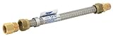 Eastman 404112 Stainless Steel Gas Connector, 1/2-Inch Fip X 1/2-Inch Mip - 3/8-Inch Od by Eastman
