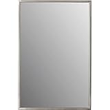 MeekミラーステンレススチールチャネルFramed Large Rectangular Commercial &住宅用バスルーム、サテン仕上げ18インチby 24インチ( amz1510 )