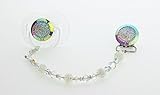 Bling Crushed Crystal Look Pacifier Clip (CCC) By Crystal Dream by Crystal Dream